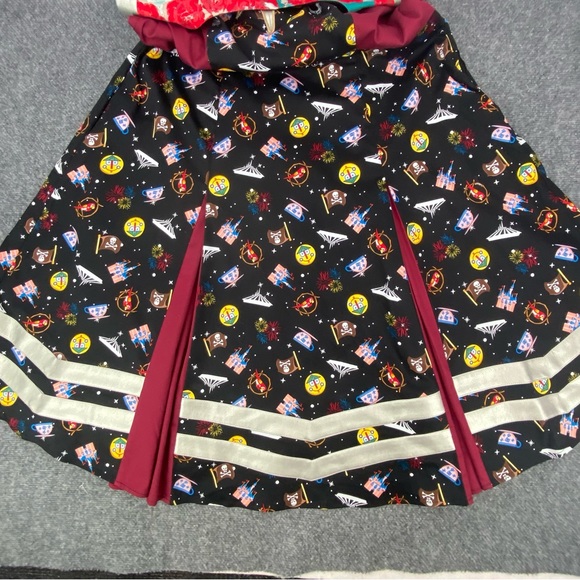 Disney Captain Marvel Retro Midi Dress Size 2X Park Rides Themed Rare NWOT - Picture 8 of 13